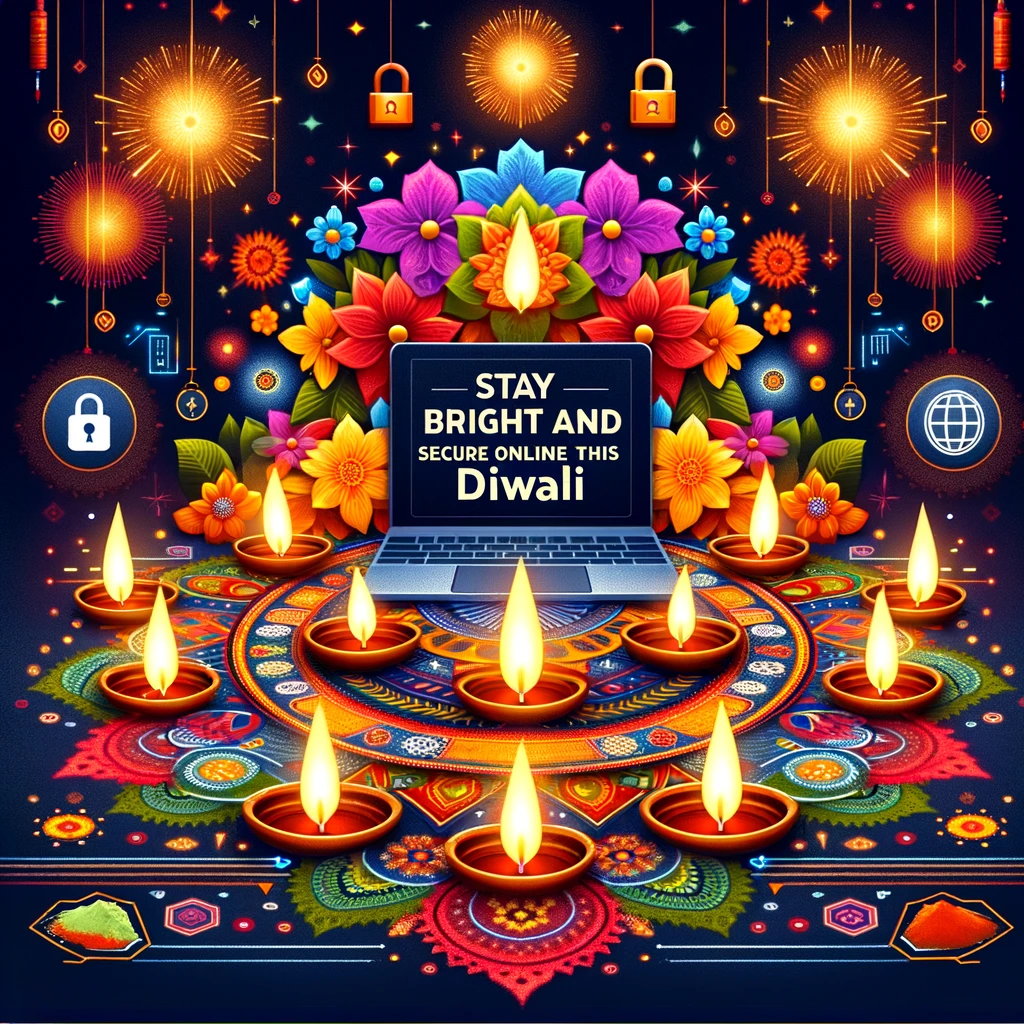 Stay Bright and Secure Online This Diwali. Happy Diwali 2023