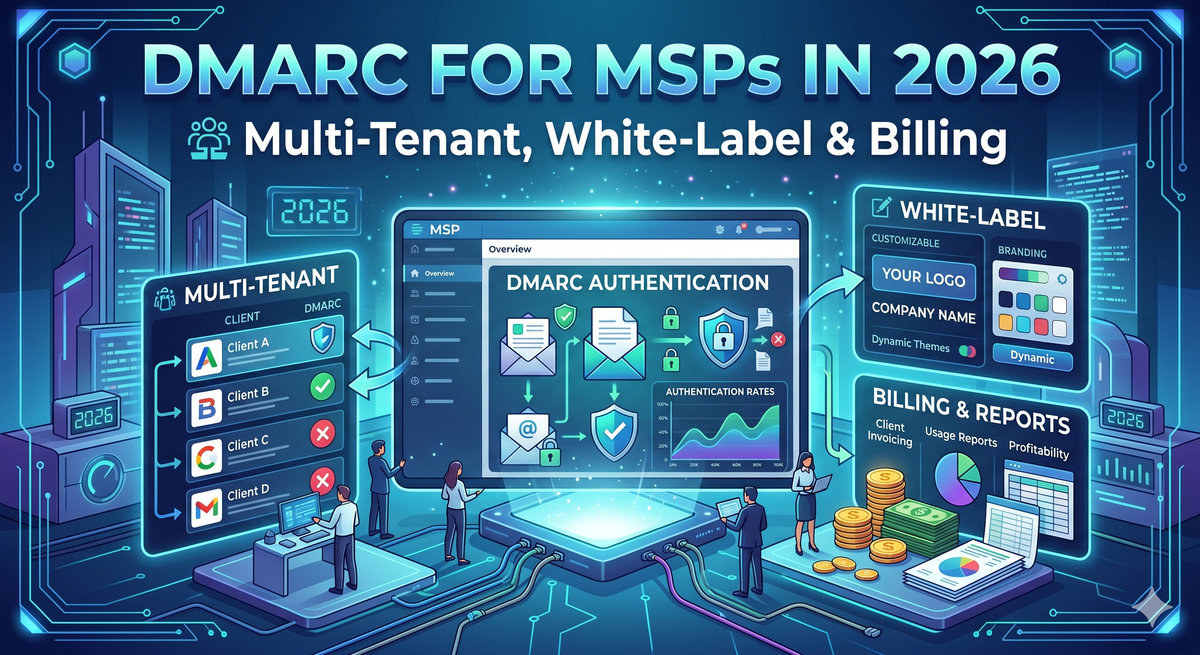 DMARC for MSPs in 2026: Multi-Tenant, White-Label & Billing