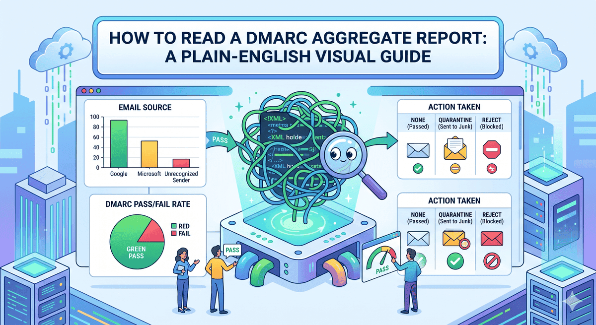 How to Read a DMARC Aggregate Report: A Plain-English Visual Guide
